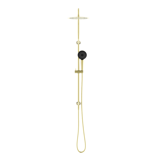 Round Project Twin Shower 4 Star Rating Brushed Gold