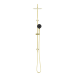 Round Project Twin Shower 4 Star Rating Brushed Gold