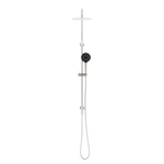 Round Project Twin Shower 4 Star Rating Brushed Nickel