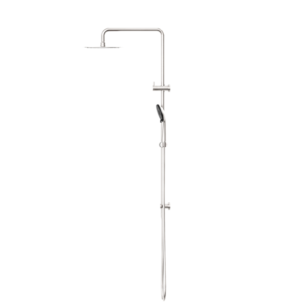 Round Project Twin Shower 4 Star Rating Brushed Nickel