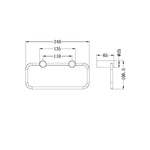 NEW MECCA TOWEL RING BRUSHED NICKEL (NR2380ABN)