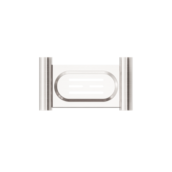 NEW MECCA SOAP DISH HOLDER BRUSHED NICKEL (NR2381BN)