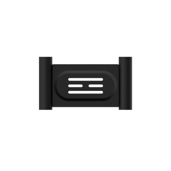 NEW MECCA SOAP DISH HOLDER MATTE BLACK (NR2381MB)