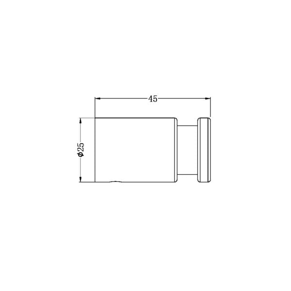 NEW MECCA ROBE HOOK BRUSHED NICKEL (NR2382BN)