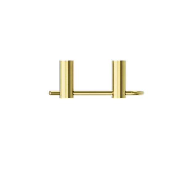 NEW MECCA TOILET ROLL HOLDER BRUSHED GOLD (NR2386BG)