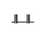 NEW MECCA TOILET ROLL HOLDER GUN METAL  (NR2386GM)