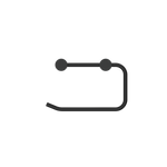 NEW MECCA TOILET ROLL HOLDER MATTE BLACK (NR2386MB)