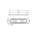 NEW MECCA METAL SHOWER SHELF CHROME (NR2387aCH)