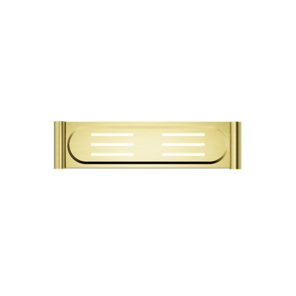 NEW MECCA METAL SHOWER SHELF BRUSHED GOLD (NR2387aBG)