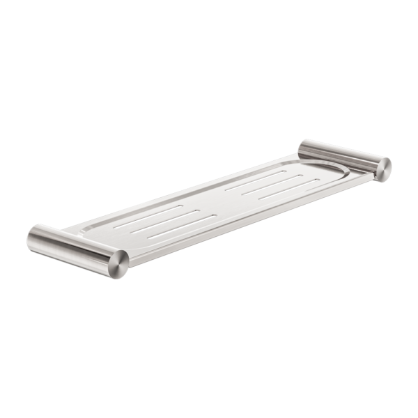 NEW MECCA METAL SHOWER SHELF BRUSHED NICKEL (NR2387aBN)