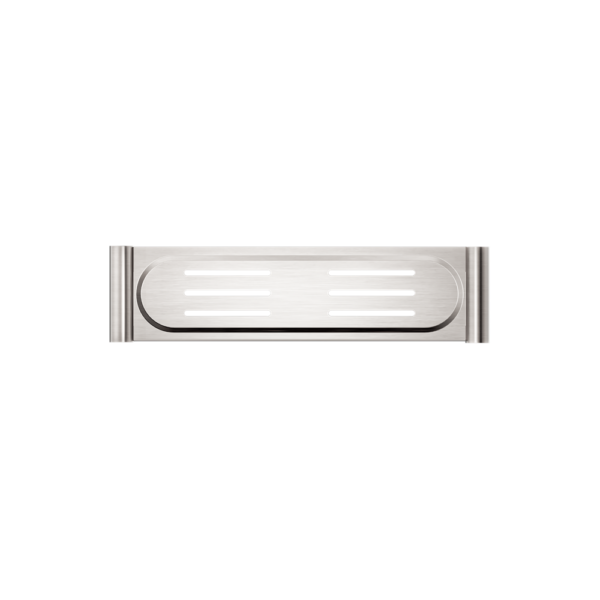 NEW MECCA METAL SHOWER SHELF BRUSHED NICKEL (NR2387aBN)