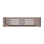 NEW MECCA METAL SHOWER SHELF BRUSHED BRONZE (NR2387aBZ)