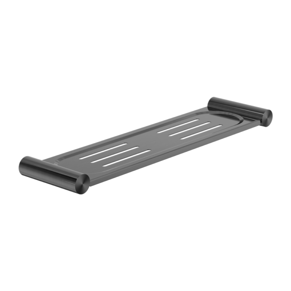 NEW MECCA METAL SHOWER SHELF GUN METAL  (NR2387aGM)