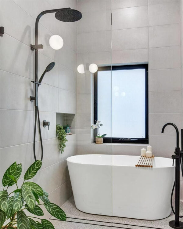 BIANCA TWIN SHOWER MATTE BLACK (NR250805cMB)
