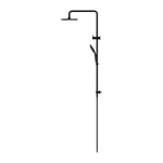 Round Twin Shower With Air Shower I Matte Black (NR250805d01MB)