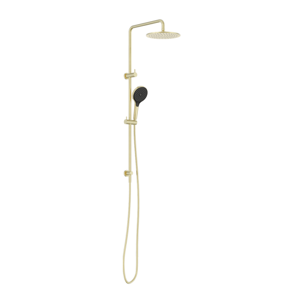 Round Twin Shower With Air Shower II Brushed Gold (NR250805d02BG)