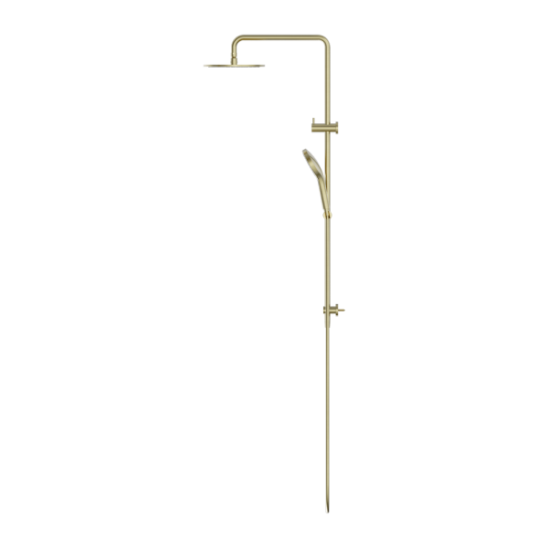 Round Twin Shower With Air Shower II Brushed Gold (NR250805d02BG)