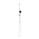 Round Twin Shower With Air Shower II Brushed Nickel (NR250805d02BN)