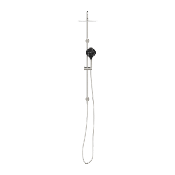 Round Twin Shower With Air Shower II Brushed Nickel (NR250805d02BN)