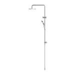 Round Twin Shower With Air Shower II Brushed Nickel (NR250805d02BN)