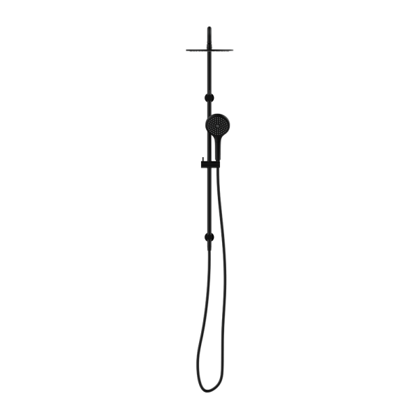Round Twin Shower With Air Shower II Matte Black (NR250805d02MB)