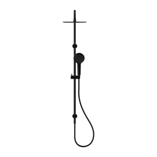 Round Twin Shower Matte Black (NR250805dMB)