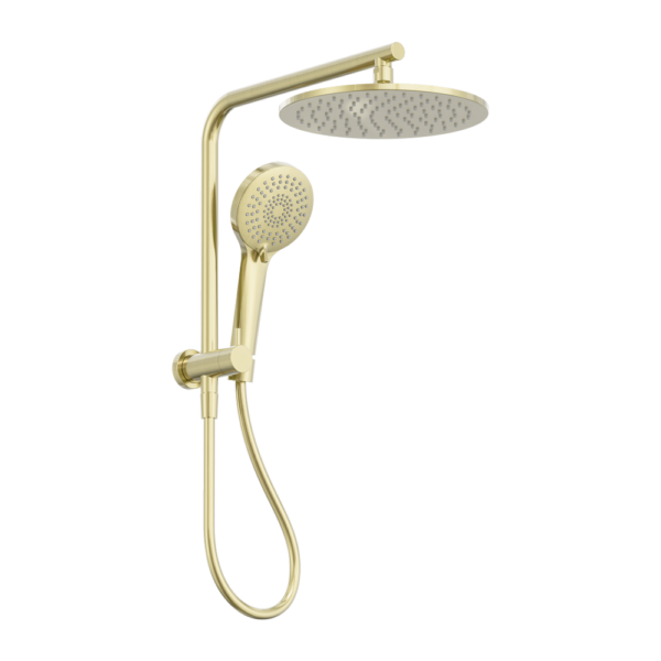 Mecca 2 In 1 Twin Shower Brushed Gold (NR250805eBG)