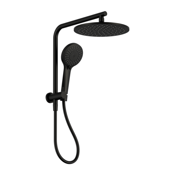 Mecca 2 In 1 Twin Shower Matte Black (NR250805eMB)