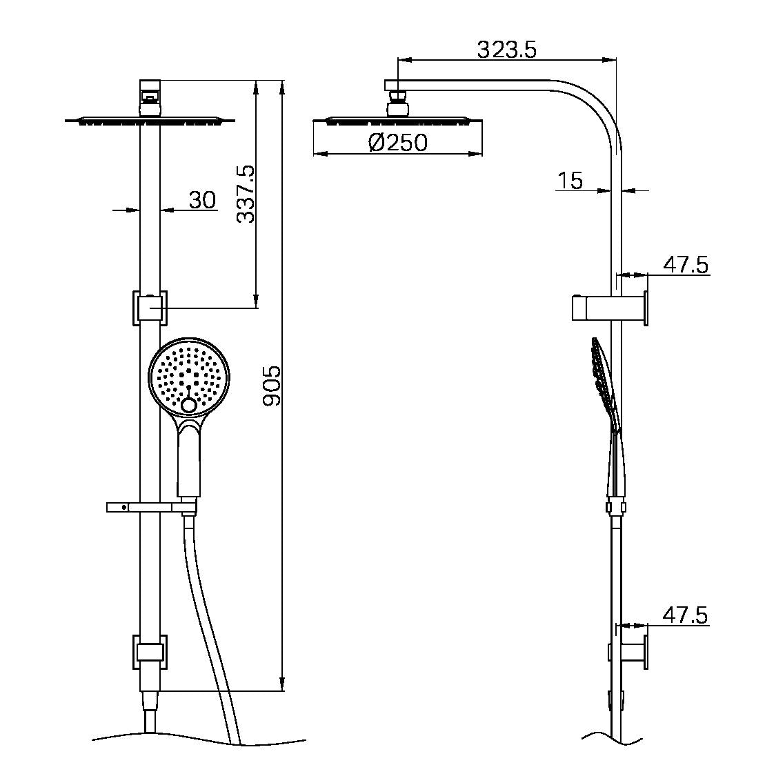 Bianca Shower Set Mb Nr250805Cmb