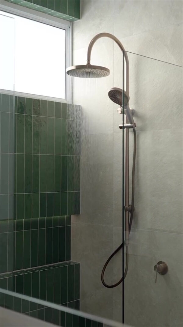 OPAL TWIN SHOWER BRUSHED BRONZE (NR251905eBZ)