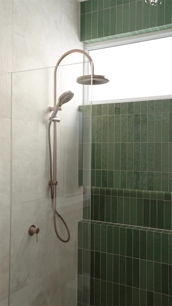 OPAL TWIN SHOWER BRUSHED BRONZE (NR251905eBZ)