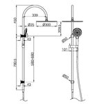 Opal Twin Shower With Air Shower Ii Bg Nr251905Hbg