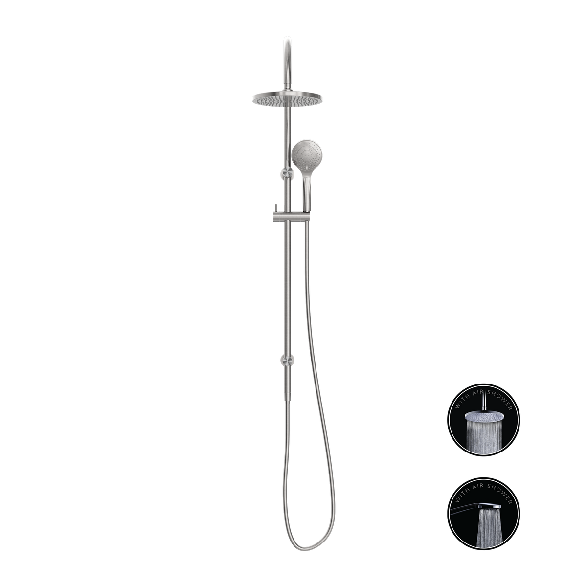 Opal Twin Shower Set With Air Shower Bn Nr251905Bbn