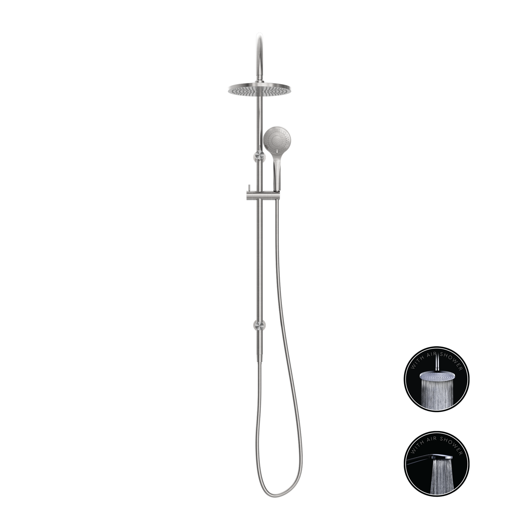 Opal Twin Shower Set With Air Shower Bn Nr251905Bbn