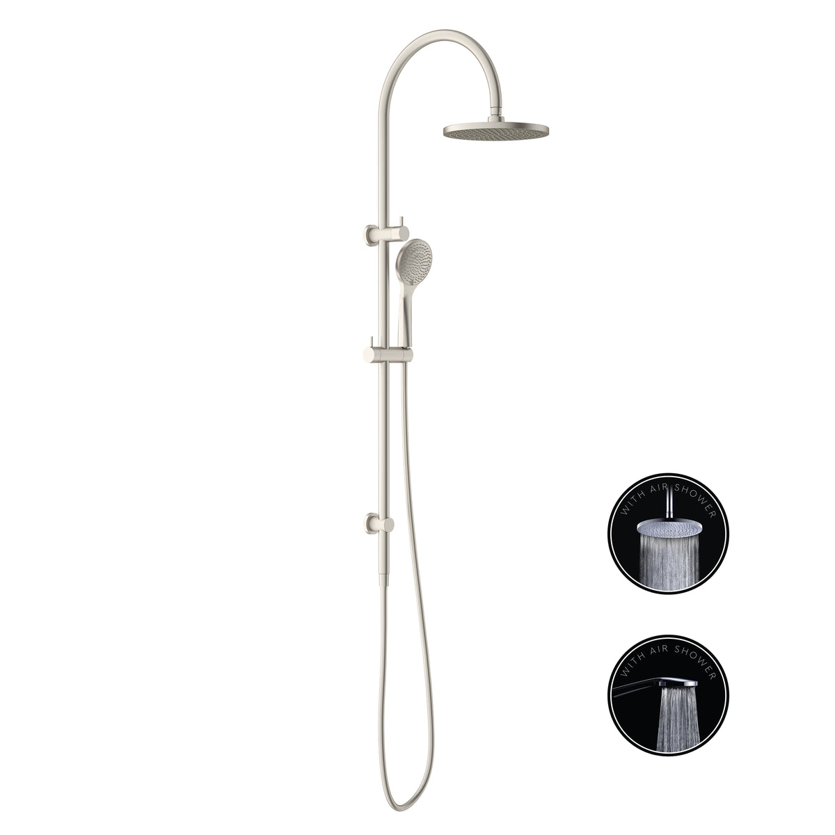 Opal Twin Shower Set With Air Shower Bn Nr251905Bbn