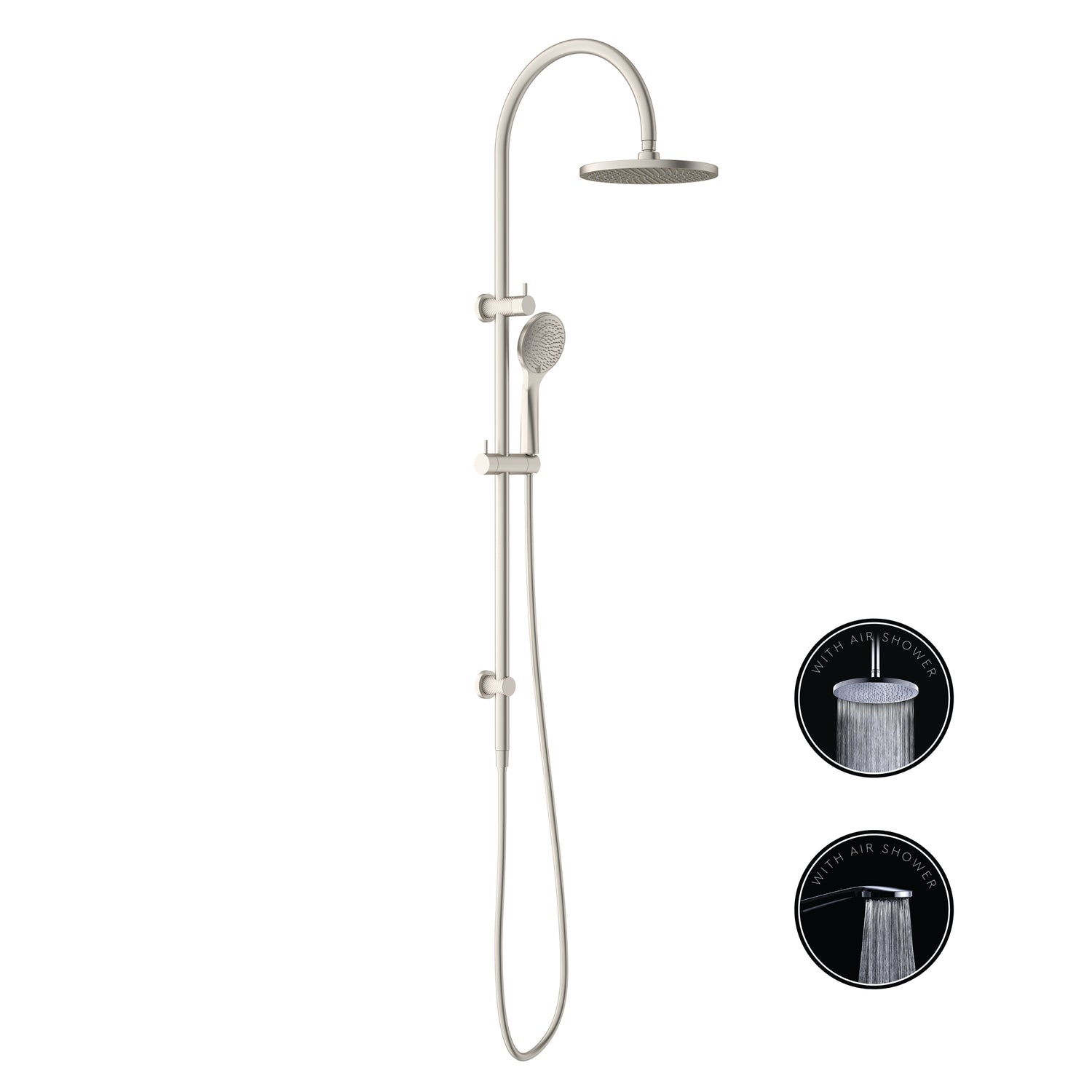 Opal Twin Shower Set With Air Shower Bn Nr251905Bbn