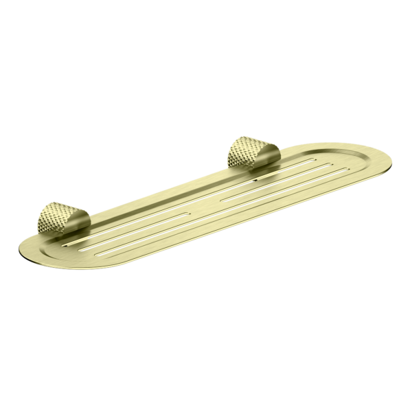 OPAL METAL SHOWER SHELF BRUSHED GOLD (NR2587aBG)