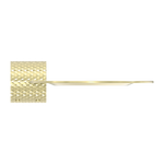 OPAL METAL SHOWER SHELF BRUSHED GOLD (NR2587aBG)