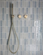 SLIM SHOWER ON BRACKET BRUSHED GOLD (NR307BG)