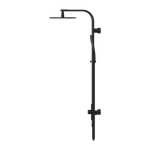 ASTRA RAIN ROUND TWIN SHOWER SINGLE HOSE MATTE BLACK (NR281305aMB)
