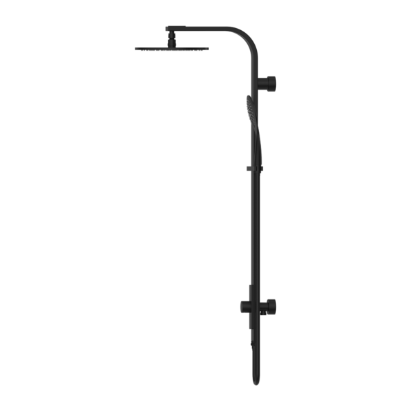 ASTRA RAIN ROUND TWIN SHOWER SINGLE HOSE MATTE BLACK (NR281305aMB)