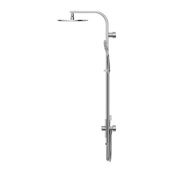 ASTRA RAIN ROUND TWIN SHOWER DOUBLE HOSE CHROME (NR281305bCH)