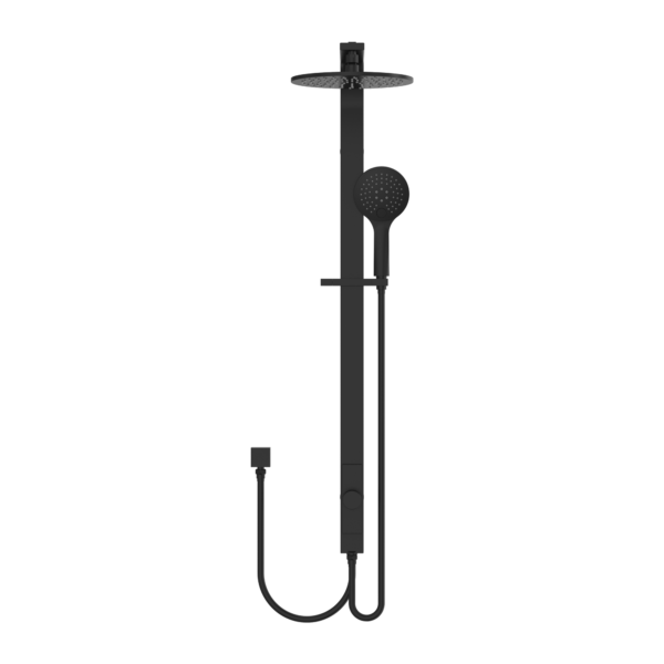 ASTRA RAIN ROUND TWIN SHOWERDOUBLE HOSE MATTE BLACK (NR281305bMB)