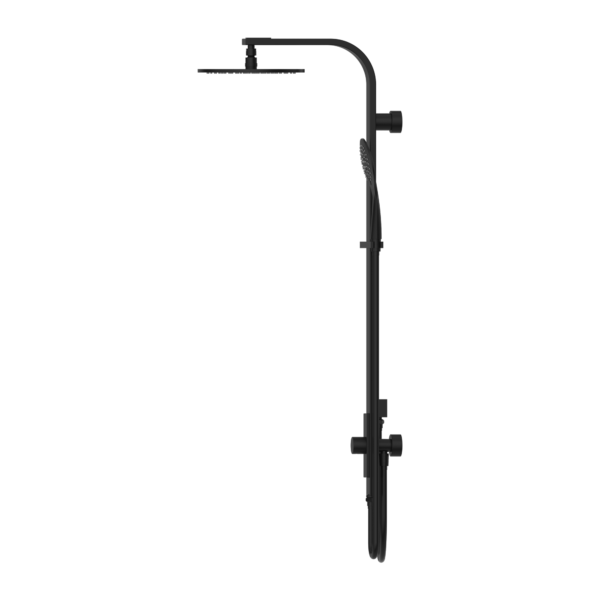 ASTRA RAIN ROUND TWIN SHOWERDOUBLE HOSE MATTE BLACK (NR281305bMB)