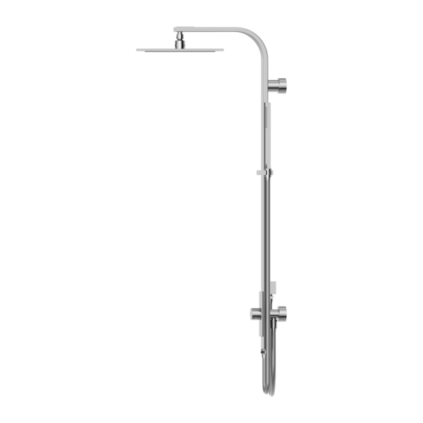 ASTRA RAIN SQUARE TWIN SHOWER DOUBLE HOSE CHROME (NR281305dCH)