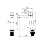 Basin Mixers Gun Metal Grey Bianca Range - Royal Bath & Kitchen - Image 4