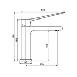Basin Mixers Brushed Nickel Bianca Range - Royal Bath & Kitchen - Image 4