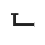 DOLCE TOILET ROLL HOLDER MATTE BLACK (NR3686wMB)