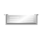 DOLCE METAL SHOWER SHELF CHROME (NR3687aCH)