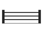 CELIA TOWEL RACK MATTE BLACK (NR4689MB)